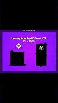 Uncannyblocks Band Different 1 Year Remastered 101 - 2020 #shorts #uncannyblocksband #scratch