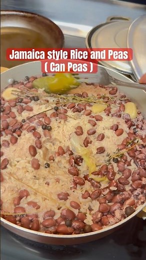 How to cook Rice and Peas | Canned Peas |Jamaican style #food #jamaicanfood