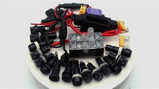 5x20 6x30 Fuse Holder  12mm 14mm Fuse Holder Panel Installation 10A250V Automotive Fuse Holder