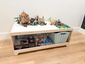 Montessori Building Table for Building Blocks Montessori Play Table for Building Bricks Activity Table for Toddler Birthday Gift Kid JACKIE - Etsy