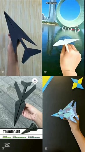 HOW TO MAKE EASY JETS IN 25 SECONEDS ✈️🔥🚀#homemadepapercraft #diy