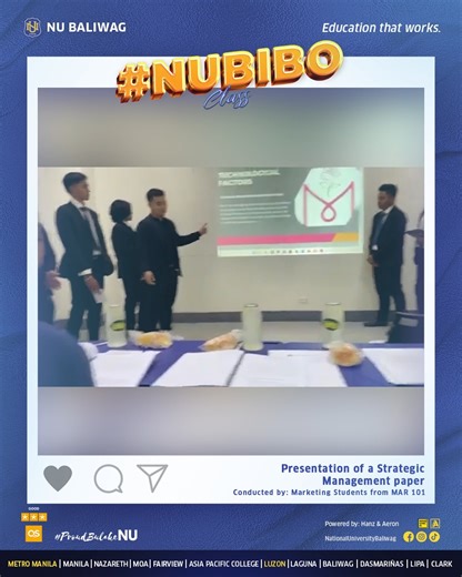 1.2K views · 16 reactions | #NUBibo Class! Activity: Presentation of...