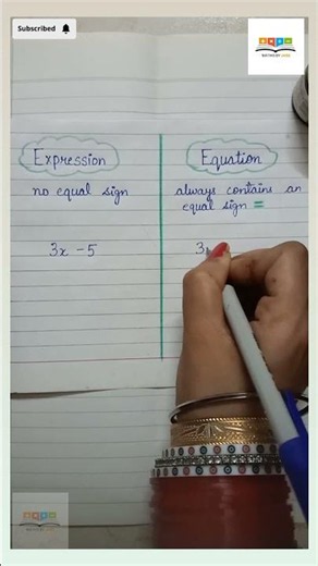 difference between expression and equation