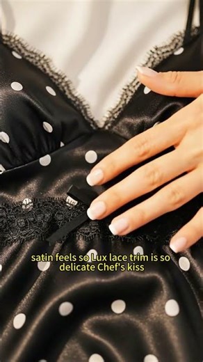 Lace Trim Polka Dot Cami Mini Dress