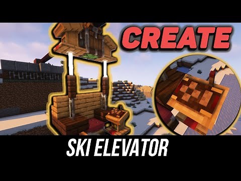 Create mod. How to build a ski lift. Tutorial / guide 1.18.2 - 1.19.2 (minecraft java edition)