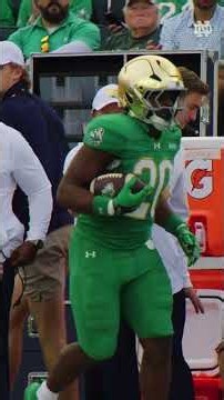 Jonaz Walton's record-breaking game with Notre Dame Football #GoIrish #shorts