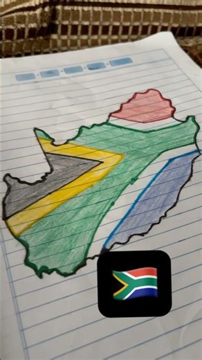 South Africa map drawing ✍️ 🇿🇦
