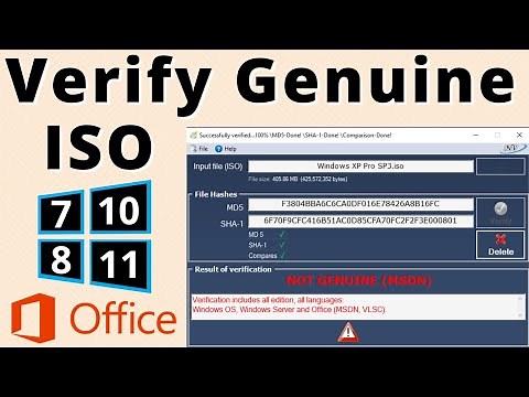 Windows Genuine ISO Verifier | Office Genuine ISO Verifier | Check if Microsoft Windows ISO Genuine