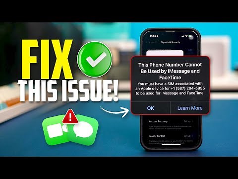 How to Solve 'This Phone Number Cannot Be Used by iMessage and FaceTime' Problem on iPhone