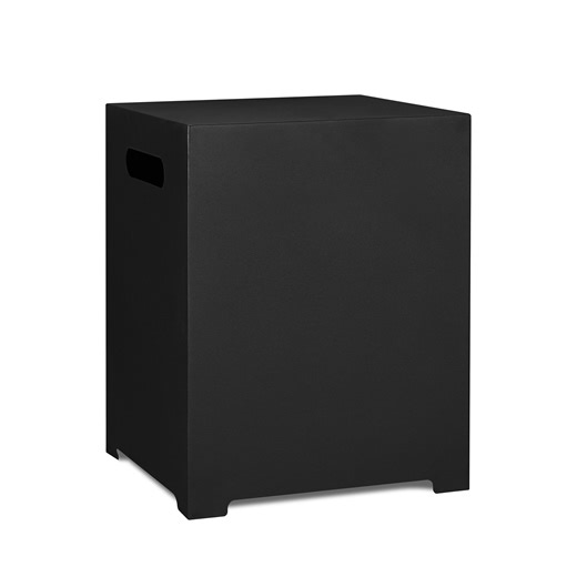 Square Metal Propane Tank Cover/ Side Table in Black, 20-in | Canadian Tire