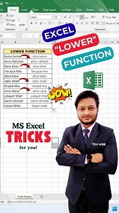 10K views · 52 reactions | Magical Use of "LOWER" Function of MS Excel! #reels #Excel #exceltips #exceltricks #microsoftexcel #reelsfypシ #viralreelsシ #trendingreel #instagramreels #lowerfunction #computertraining #foryouシ #TechHome | Tech Home | Facebook