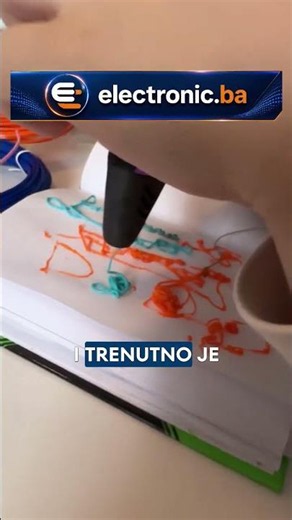 Kreativna punjiva 3D olovka sa filamentima i držačem