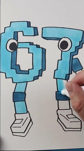 How to Draw 6 7