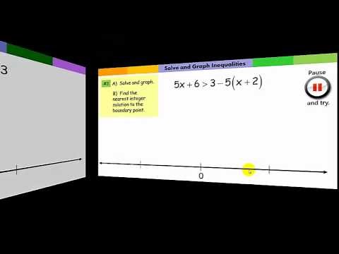 Solving Inequalities with variables on both sides.