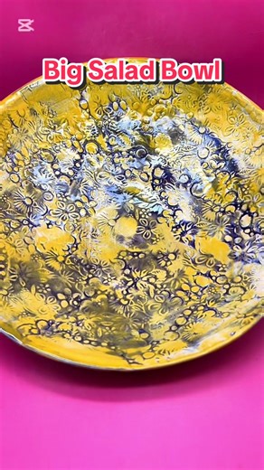 Glazing a Large Salad Bowl in Unique Colors