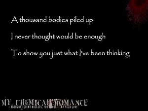 My Chemical Romance - Drowning Lessons (lyrics)