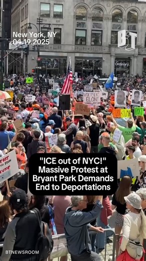 Happening Now: thousands rally in New York City to fight for migrants' rights and demand an end to ICE deportations. | BreakThrough News