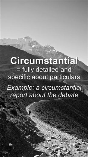Word of the Day: Circumstantial #Shorts