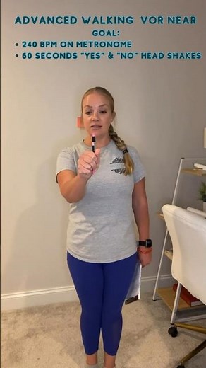 VOR x 1: Vestibular Adaptation Exercise (Gaze Stability) #vestibular