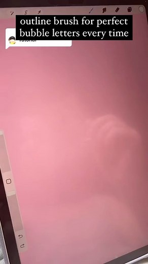How to make an outline brush in procreate #outlinebrush #procreate #bubbleletters #handlettering | Brigid Carey