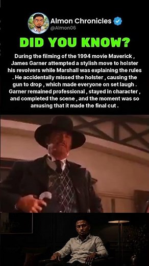 During the filming of the 1994 movie Maverick, James Garner attempted a stylish ...