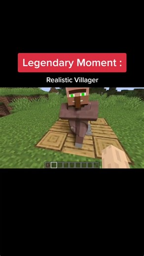 Realistic Villager in Minecraft