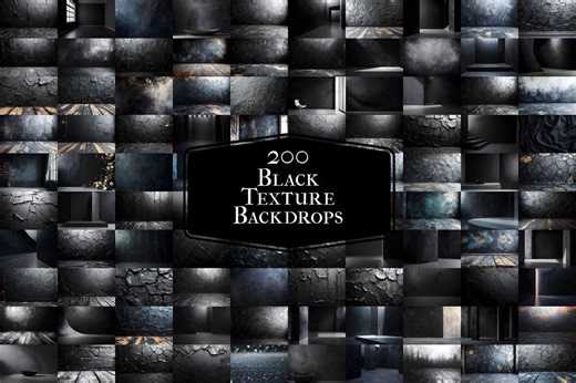200 Black Texture Backdrops | Elegant Square Photography Background, Photoshop Compositions Texture, Old Master Overlay, Black Background - Etsy