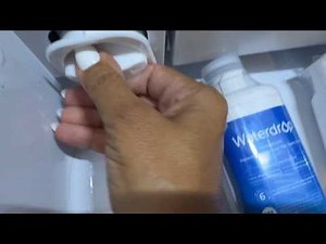 How to replace the Samsung refrigerator water filter