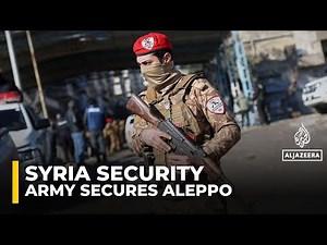 Syrian army conduct security sweeps in Aleppo to neutralise explosives left behind by SDF