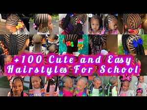 🔥100+ Cute and Easy Hairstyles For School / Best African Braids For Kids #cocomelon #braids
