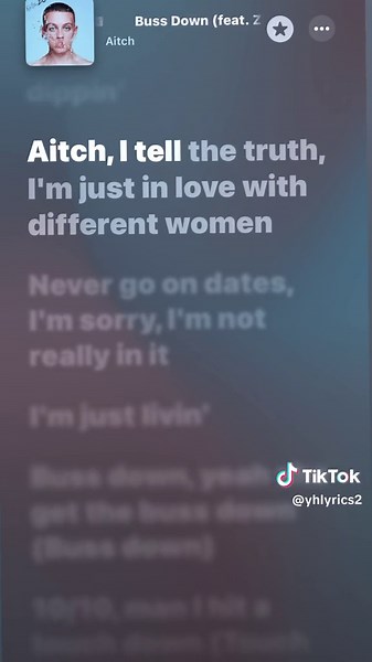 Buss Down - Aitch & ZieZie Official Lyrics