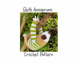 Sloth Amigurumi Crochet Pattern | PDF Download - Etsy