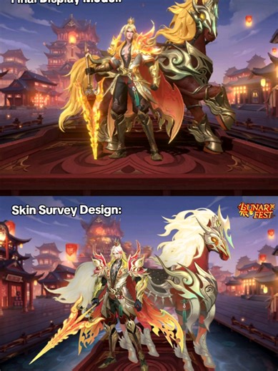 Leomord Lunar Fest Skin vs. Skin Survey Design