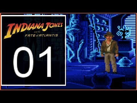 Indiana Jones and the Fate of Atlantis 100% Walkthrough - Episode 1 | Barnett College