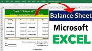 How to Create Balance Sheet in Excel | Accounting Balance Sheet in Excel #balancesheet #balancesheets #balance_sheet_in_excel #create_balance_sheet #excel_balance_sheet Welcome to Computer Gyan, in this video, we will learn to create balance sheet in excel. balance sheet is one of the important term for every company or organization. watch this video and learn to create balance sheet easily. Thank You. balance sheet, balance sheet in excel, excel balance sheet, how to create balance sheet in exc