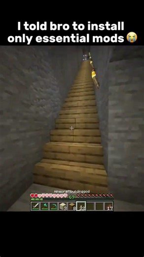 I told bro to only install the essentials mod 😭 #minecraft #minecraftshorts