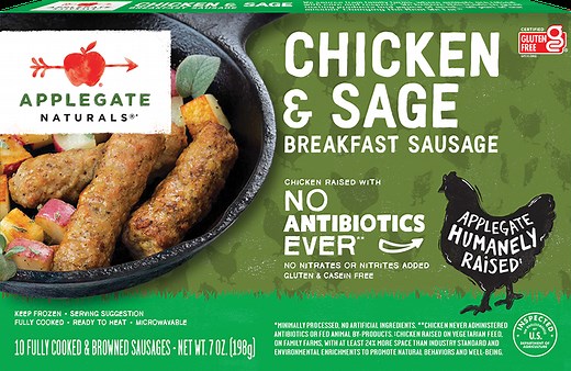 Products - Breakfast Sausage - Natural Chicken and Sage Breakfast Sausage - Applegate