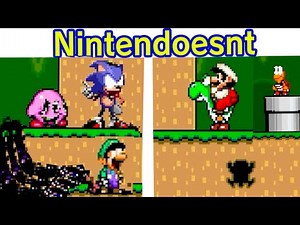 FNF' Night Of Snes V2 | NINTENDOESNT | Sonic Corrupted Mario MIX | FINAL🎶
