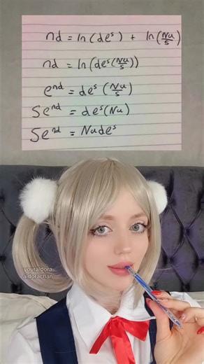 Do you also like to solve mathematical equations? ✨ #aldorachan #egirl #cosplaygirl #cosplayer #meme #memes #girlcosplay #cosplay #youraldora