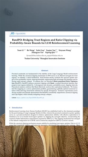 today’s paper - bridging trust regions and ratio clipping via probablity aware bounds for LLMs #artificialintelligence #machinelearning #datascience