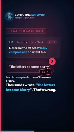 Lossy compression does NOT make your text files blurry 🚫