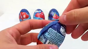 Finding Nemo Surprise Egg opening with gift toy and delicious chocolate