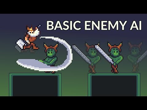 How to do Enemy AI 2D - melee attack, turn around in Godot 3? Tutorial