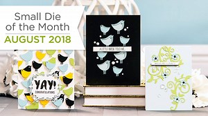Our August 2018 Small Die of the Month is Here! Not our Club member? Join today! https://www.spellbinderspaperarts.com/small-die-of-the-month-membership/ Visit our blog for more cardmaking inspiration using these dies! http://www.spellbindersblog.com/august-small-die-month/ | Spellbinders Paper Arts