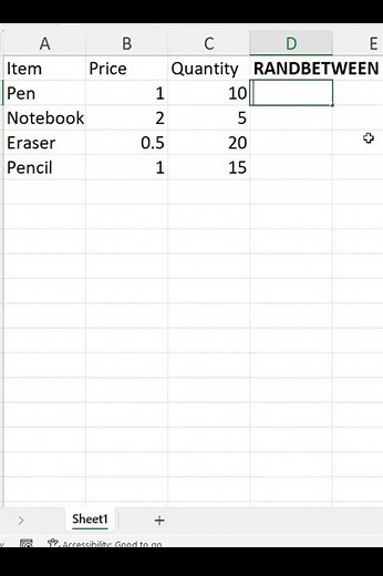 Generate Random Whole Numbers in Excel with RANDBETWEEN! 🎯