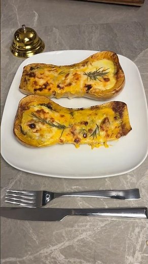 The EASIEST Cheesy Stuffed Pumpkin Recipe | New Fall Comfort Food & recipe Idea 🧀
