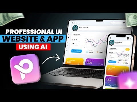 Create Professional UI with AI — No Coding, No UI Skills Needed | Full App UI & Source Code Tutorial