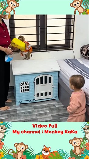 8.9K views · 464 reactions | Baby Diem holding the hand of Monkey Hair Red going to the supermarket is so cute | KaKa Key | Facebook