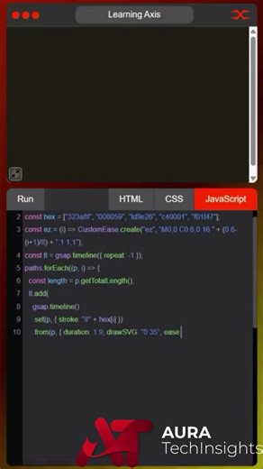 🌈 Rainbow Loop Animation using HTML CSS & JavaScript 🔥