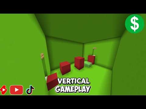Vertical Green-Red Minecraft Parkour Gameplay No-Copyright 4K/60FPS